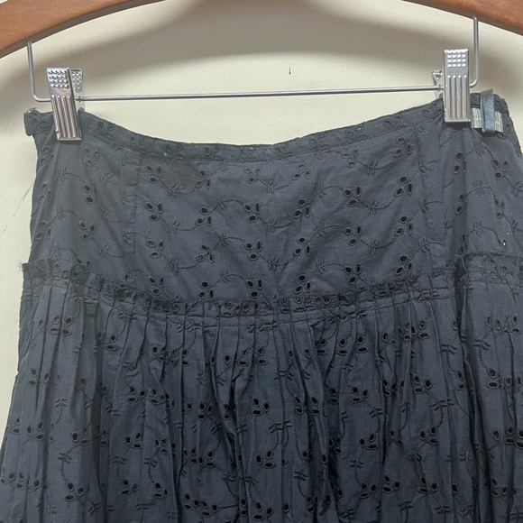 NWT A line embroidered  cotton skirt - Picture 2 of 10